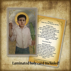 St. José Luis Sánchez del Río Pendant & Holy Card Gift Set (B)