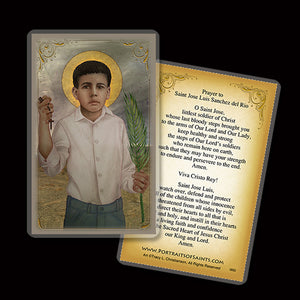 St. José Luis Sánchez del Río Holy Card (B)