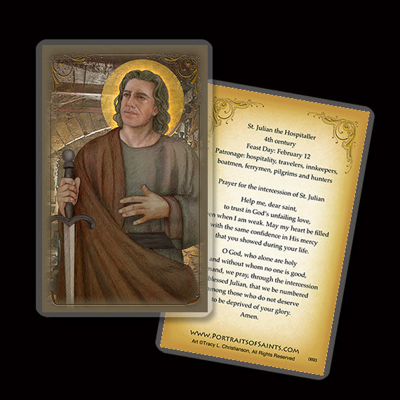 St. Julian the Hospitaller Holy Card