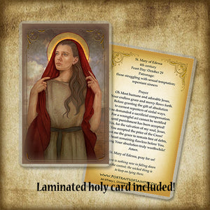 St. Mary of Edessa Pendant & Holy Card Gift Set