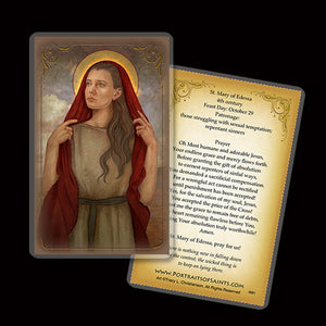 St. Mary of Edessa Holy Card