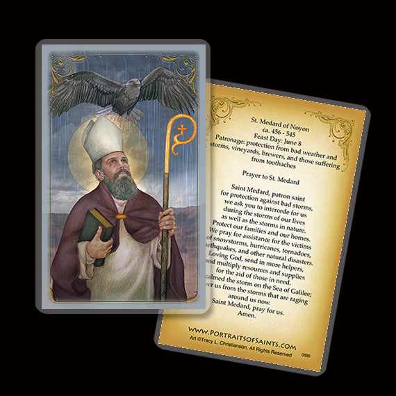 St. Medard of Noyon Holy Card