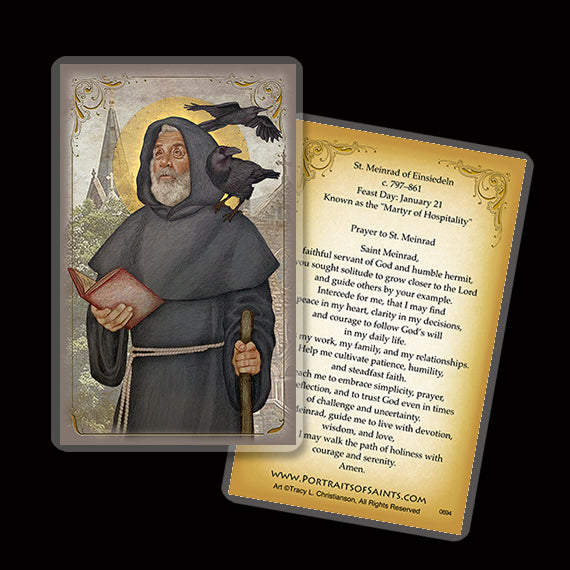 St. Meinrad of Einsiedeln Holy Card