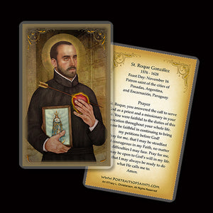 St. Roque Gonzalez Holy Card