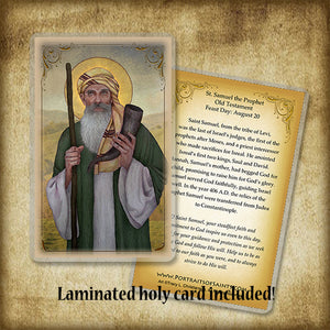 St. Samuel the Prophet Plaque & Holy Card Gift Set