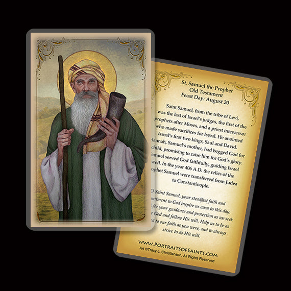 St. Samuel the Prophet Holy Card - Portraits of Saints