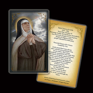 St. Teresa of Avila (B) Holy Card