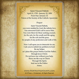 St. Vincent Pallotti Holy Card