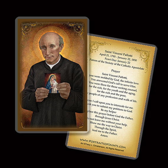 St. Vincent Pallotti Holy Card Portraits of Saints