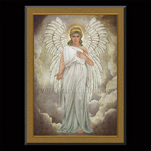 Guardian Angel Plaque & Holy Card Gift Set