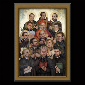 Jesuit Saints Plaque & Holy Card Gift Set