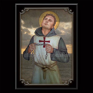 St. Adjutor Plaque & Holy Card Gift Set