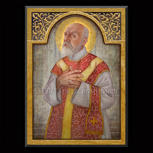 St. Andrew Avellino Plaque & Holy Card Gift Set