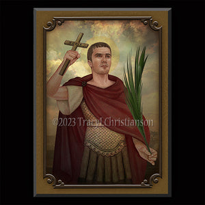 St. Expeditus Plaque & Holy Card Gift Set