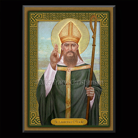 St. Lawrence O'Toole Plaque & Holy Card Gift Set