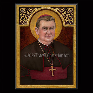 St. Manuel González Garcia Plaque & Holy Card Gift Set