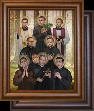 North American Martyrs Framed