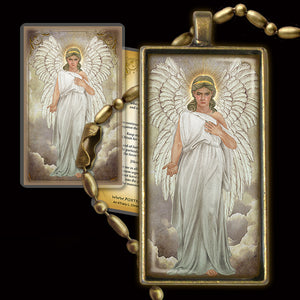 Guardian Angel Pendant & Holy Card Gift Set