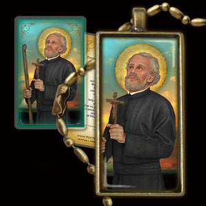 St. Andrew Bobola Pendant & Holy Card Gift Set