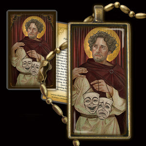 St. Genesius of Rome Pendant & Holy Card Gift Set