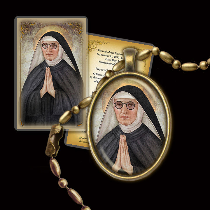 Bl. Maria Pierina de Micheli Pendant & Holy Card Gift Set - Portraits ...