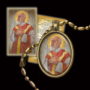 St. Andrew Avellino Pendant & Holy Card Gift Set