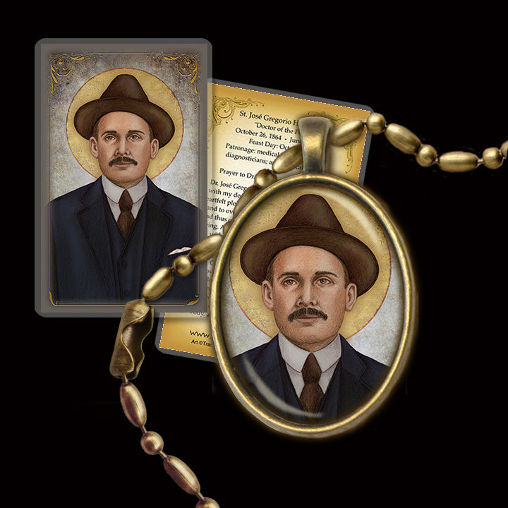 St. José Gregorio Hernández Pendant & Holy Card Gift Set
