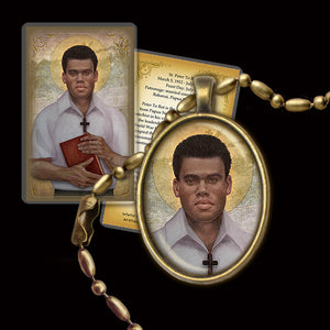 St. Peter To Rot Pendant & Holy Card Gift Set