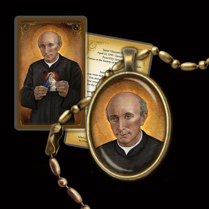 St. Vincent Pallotti Pendant & Holy Card Gift Set