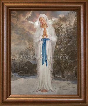 Our Lady of Banneux Framed