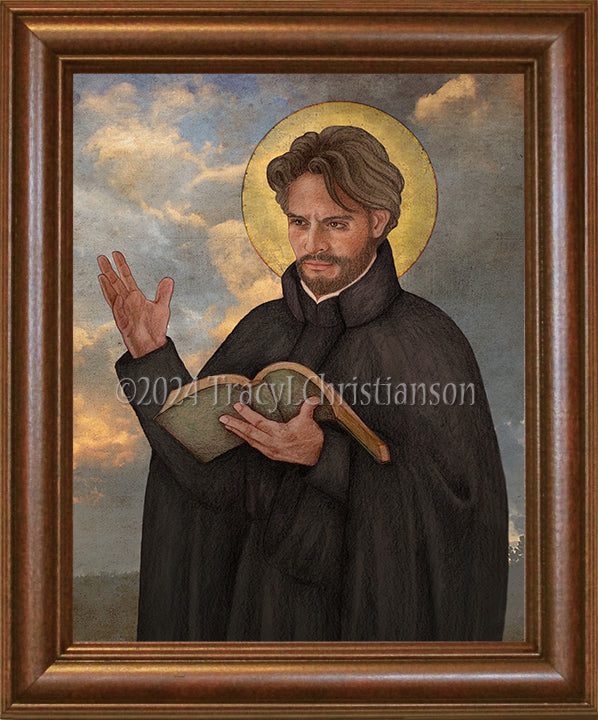 Runcis Rūdis St. John Francis Regis Framed Art - Portraits of Saints