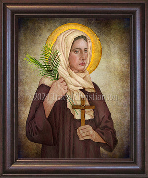 St. Valentina of Caesarea Framed Art