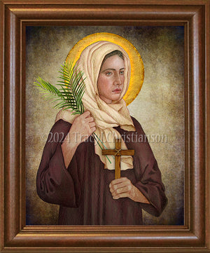 St. Valentina of Caesarea Framed Art