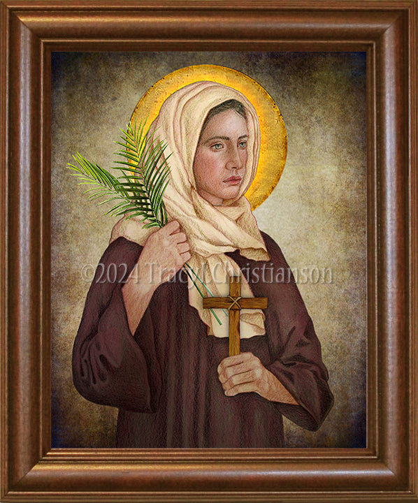 St. Valentina of Caesarea Framed Art Portraits of Saints