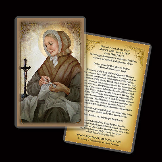 Bl. Anna Maria Taigi Holy Card - Portraits of Saints