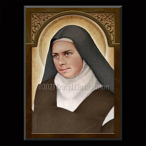 St. Elizabeth of the Trinity Plaque & Holy Card Gift Set
