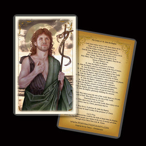St. John the Baptist Holy Card