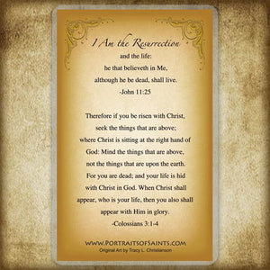 The Resurrection Holy Card