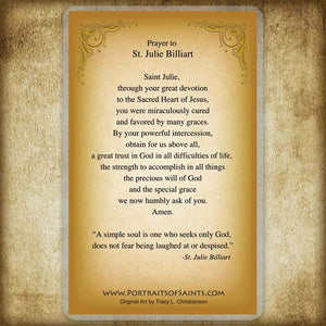 St. Julie Billiart Holy Card