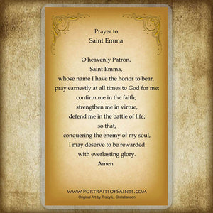 St. Emma of Gurk Holy Card