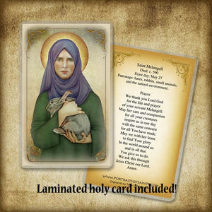 St. Melangell Plaque & Holy Card Gift Set