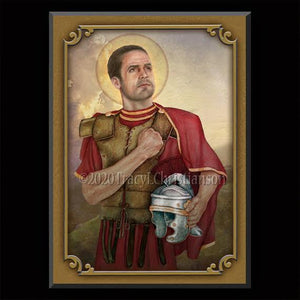 St. Cornelius the Centurion Plaque & Holy Card Gift Set