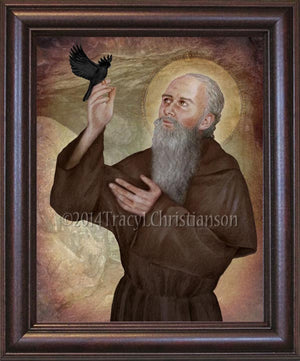 St. Kevin of Glendalough Framed