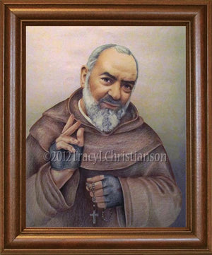 St. Padre Pio (B) Framed