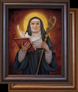 St. Scholastica Framed