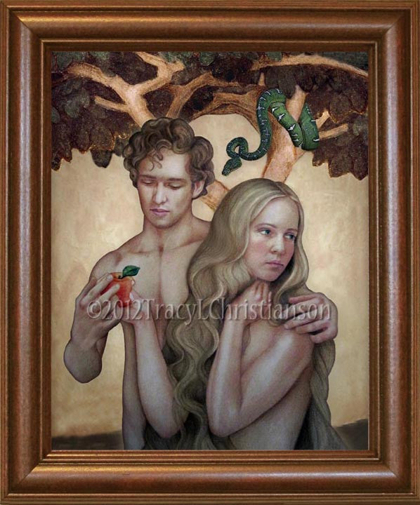 St Adam Sts. Adam and Eve Framed - Portraits of Saints