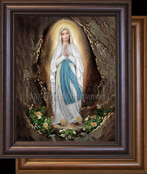 Our Lady of Lourdes Framed
