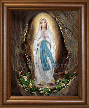 Our Lady of Lourdes Framed