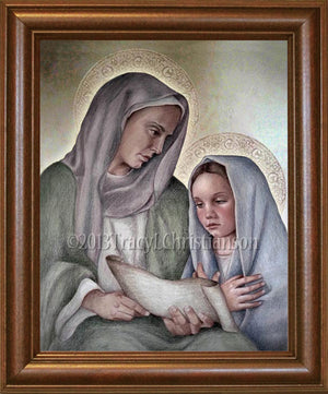 St. Anne and the Child Mary Framed