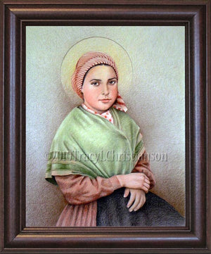 St. Bernadette Framed